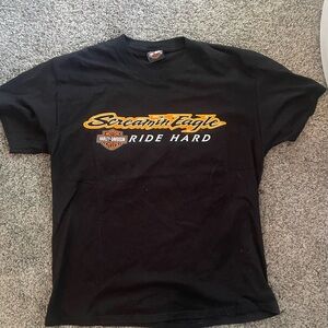 Harley-Davidson Black Short Sleeve Tee Screamin' Eagle